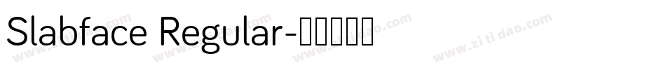 Slabface Regular字体转换